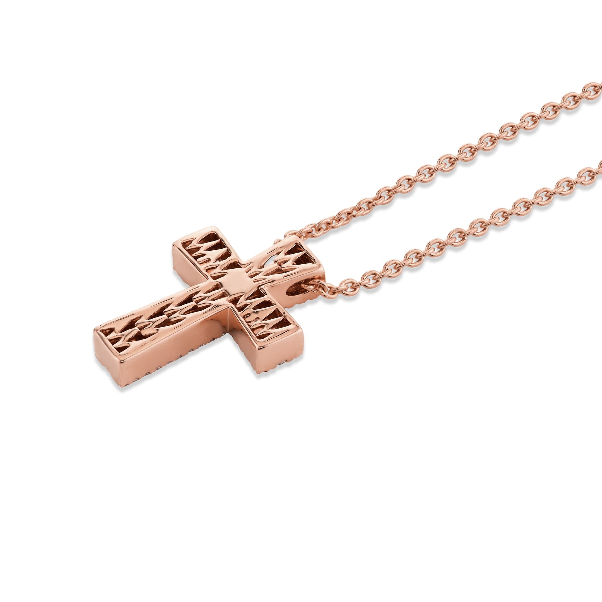 MICHAEL M Necklaces Europa Pave Cross Pendant