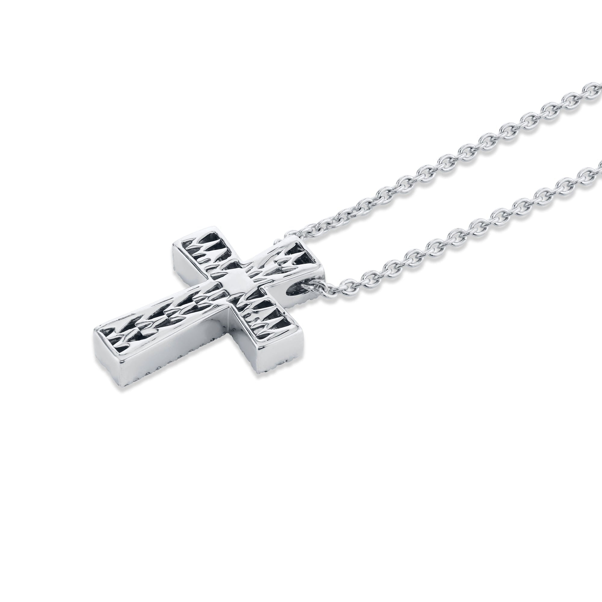 MICHAEL M Necklaces Europa Pave Cross Pendant