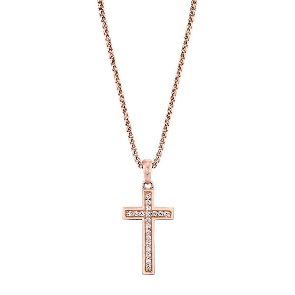 MICHAEL M Necklaces Men's Tetra Pave Cross