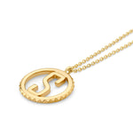 MICHAEL M Necklaces Tetra Initial Medallion