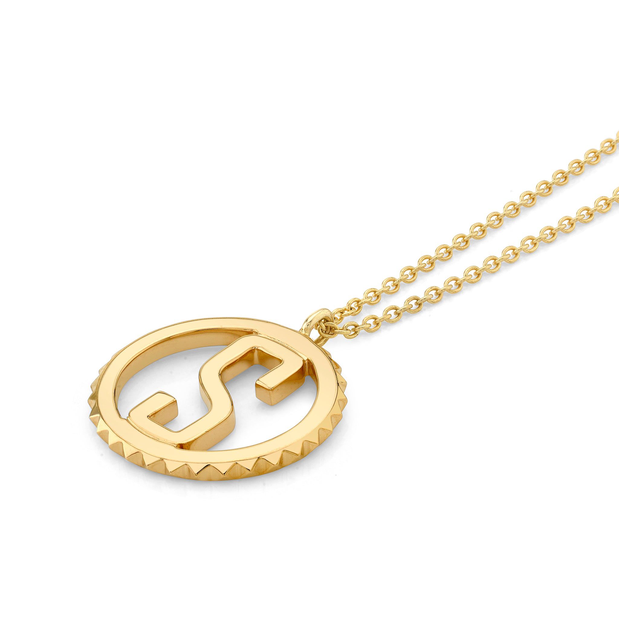 MICHAEL M Necklaces Tetra Initial Medallion