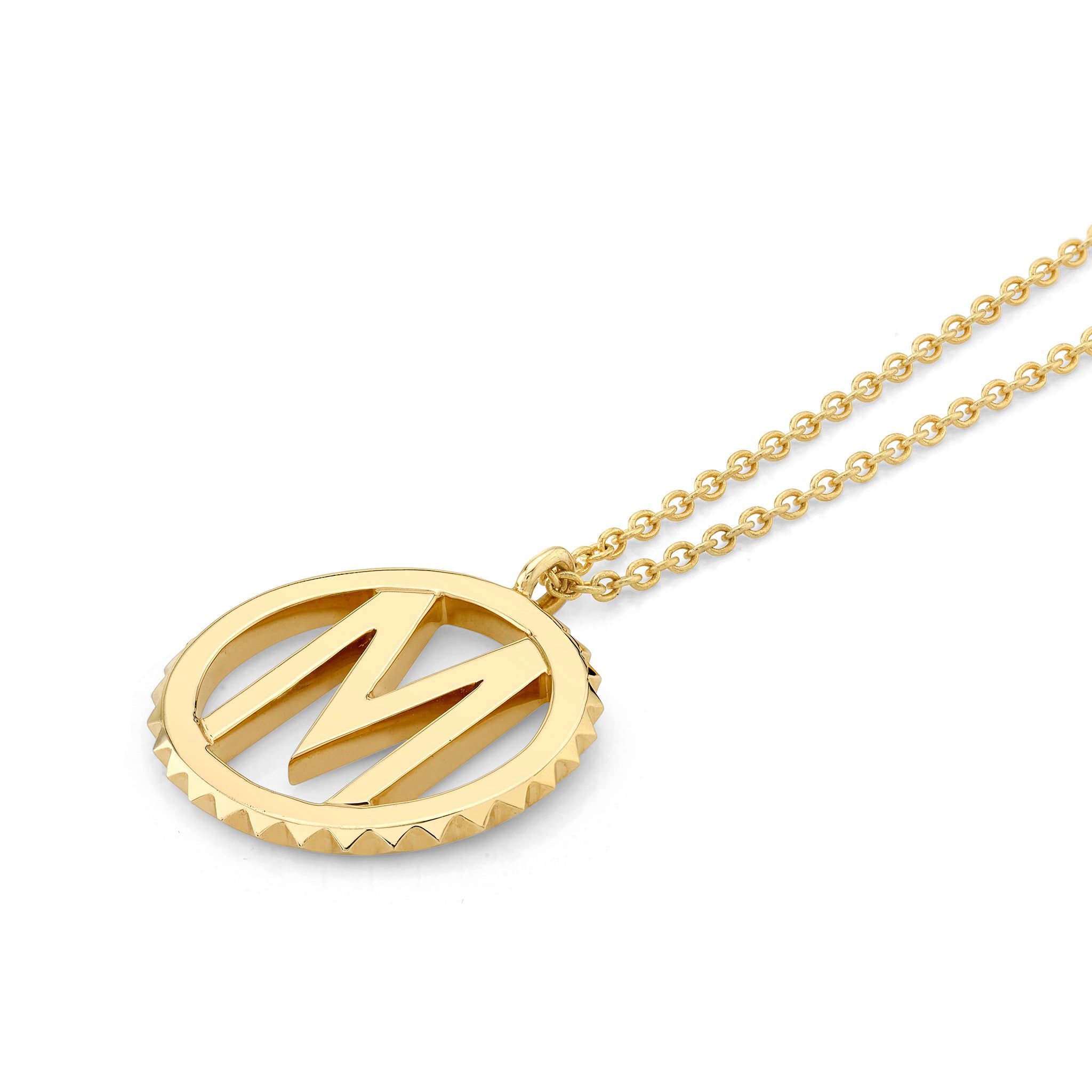 MICHAEL M Necklaces Tetra Initial Medallion