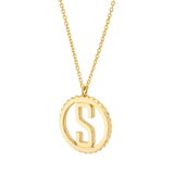 MICHAEL M Necklaces Tetra Initial Medallion