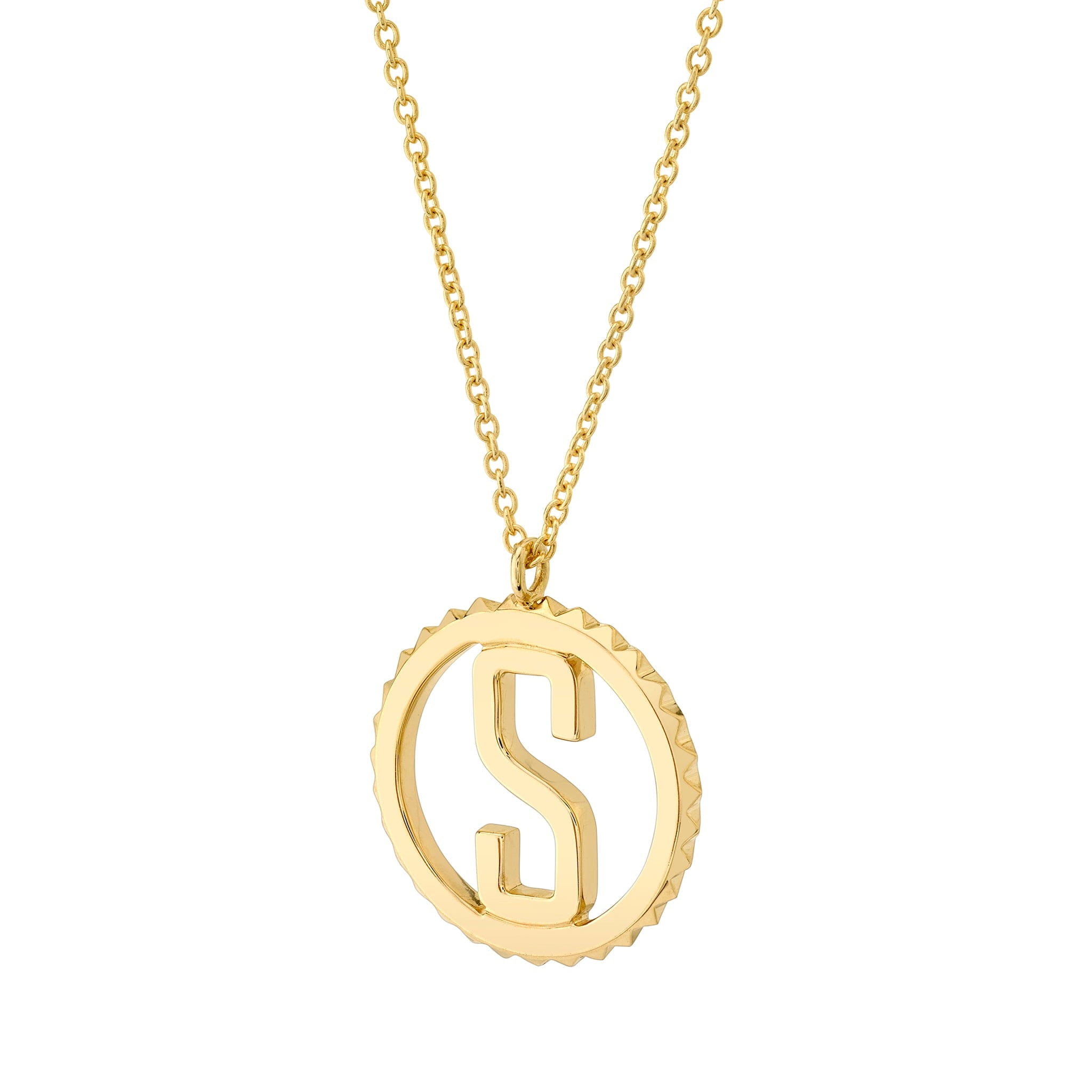 MICHAEL M Necklaces Tetra Initial Medallion