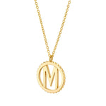 MICHAEL M Necklaces Tetra Initial Medallion