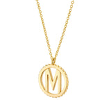MICHAEL M Necklaces Tetra Initial Medallion