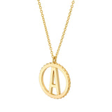MICHAEL M Necklaces Tetra Initial Medallion