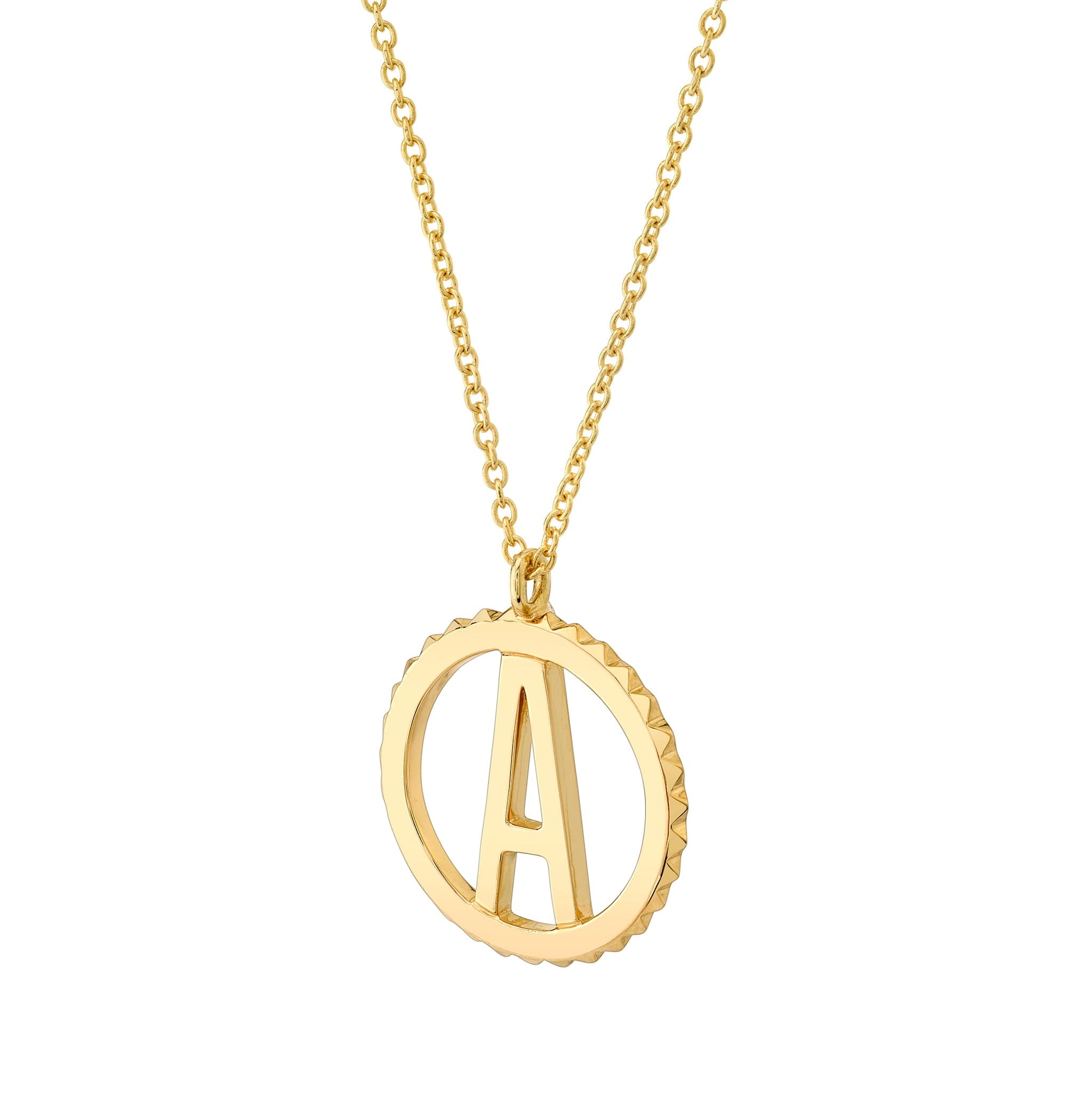 MICHAEL M Necklaces Tetra Initial Medallion