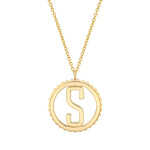 MICHAEL M Necklaces Tetra Initial Medallion
