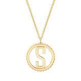 MICHAEL M Necklaces Tetra Initial Medallion