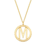 MICHAEL M Necklaces Tetra Initial Medallion