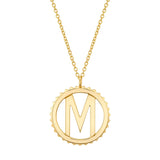 MICHAEL M Necklaces Tetra Initial Medallion