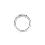 MICHAEL M Rings Montage Diamond Row Tension Band