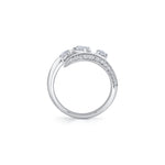 MICHAEL M Rings Montage Pave Knife Edge Bypass Ring