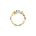 MICHAEL M Rings Montage Pave Knife Edge Bypass Ring