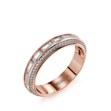 MICHAEL M Wedding Bands 18K Rose Gold Wedding Band R835B