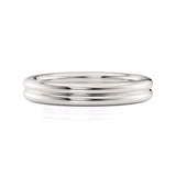 MICHAEL M Wedding Bands 18K White Gold Wedding Band R819B