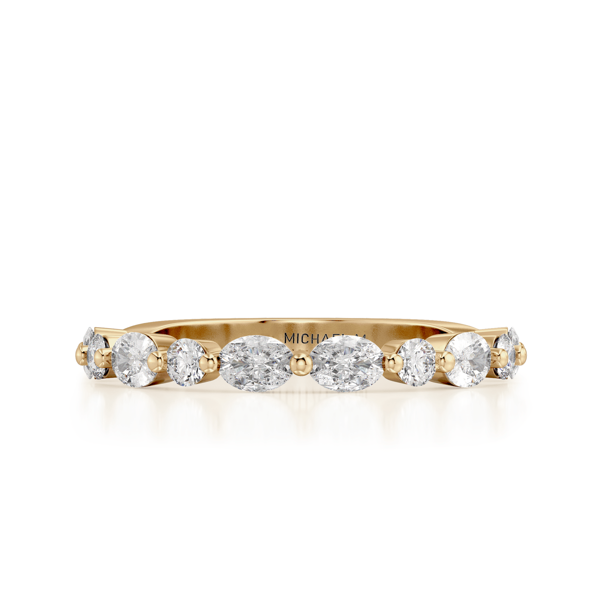 MICHAEL M Wedding Bands 18K Yellow Gold Wedding Band R837B R837B-YG