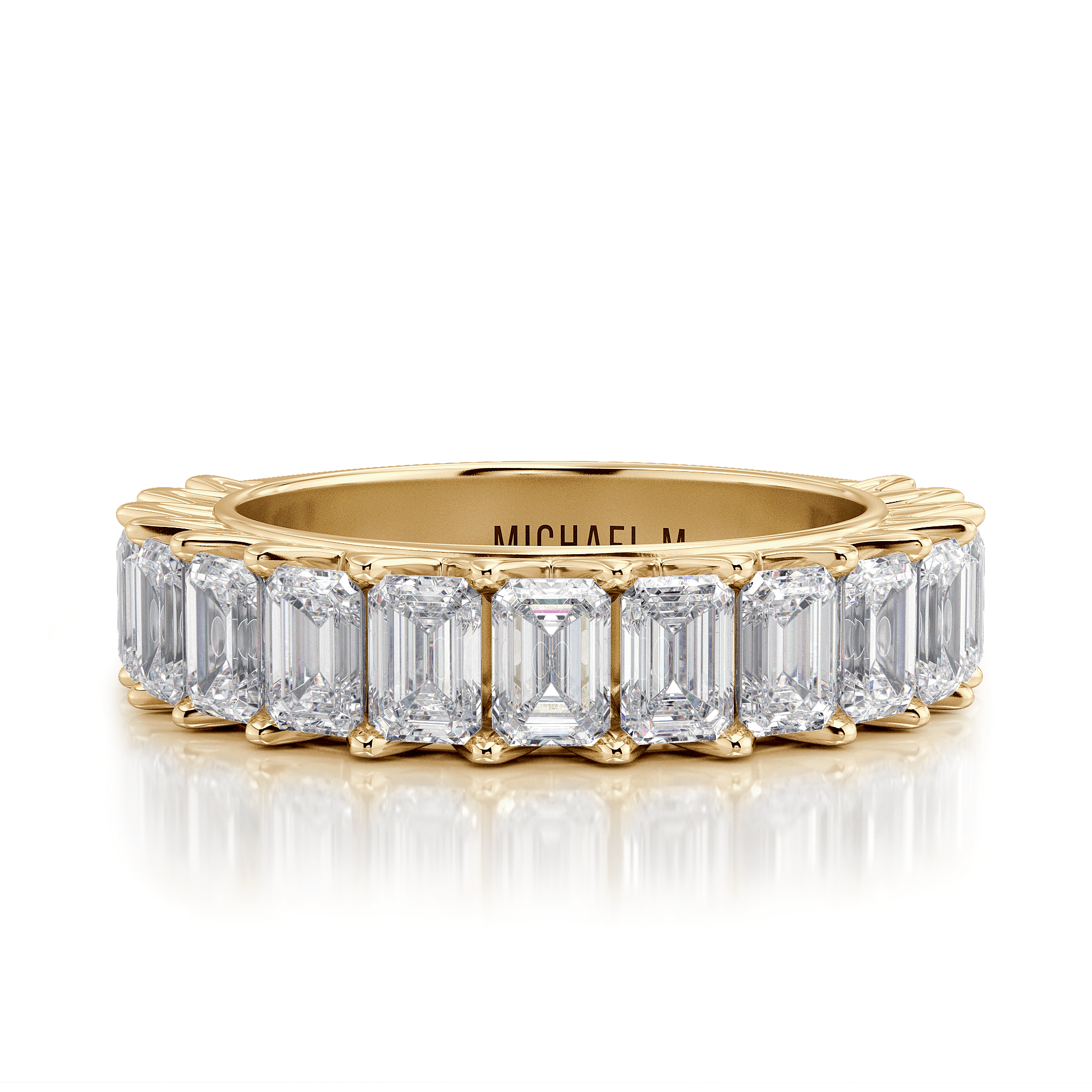 MICHAEL M Wedding Bands 18K Yellow Gold Wedding Band R904B R904B-YG