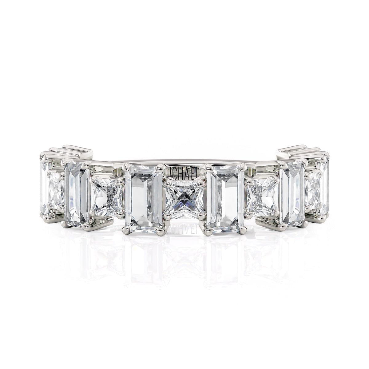 MICHAEL M Wedding Bands Platinum Wedding Band R824B