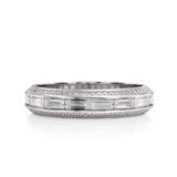 MICHAEL M Wedding Bands Platinum Wedding Band R835B