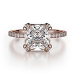 MICHAEL M Engagement Rings 18K Rose Gold Crown R715-2P R715-2PRG
