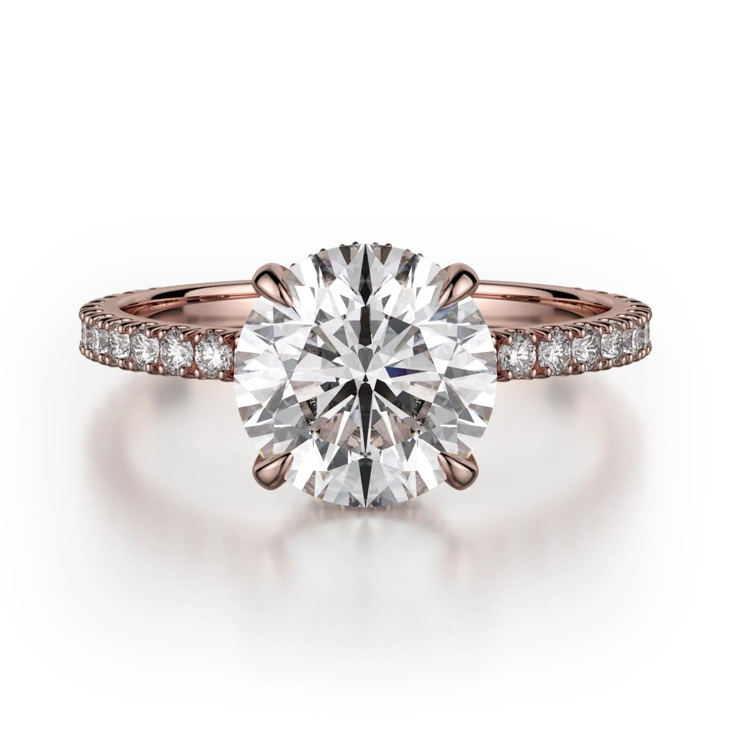 MICHAEL M Engagement Rings 18K Rose Gold Crown R745-2 R745-2RG