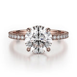 MICHAEL M Engagement Rings 18K Rose Gold Crown R745-2 R745-2RG