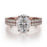 MICHAEL M Engagement Rings 18K Rose Gold Crown R746-2 R746-2RG