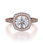 MICHAEL M Engagement Rings 18K Rose Gold Defined R737-2 R737-2RG