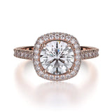 MICHAEL M Engagement Rings 18K Rose Gold Defined R737-2 R737-2RG