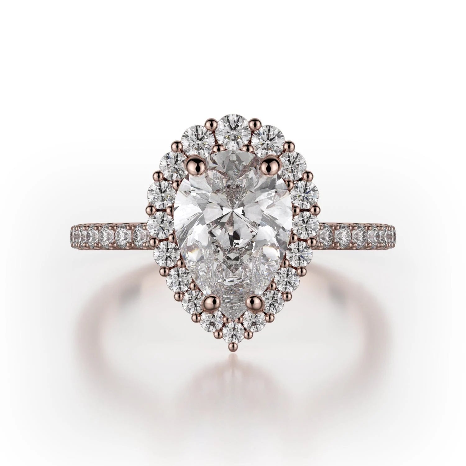 MICHAEL M Engagement Rings 18K Rose Gold Defined R739-2PR R739-2PR-RG