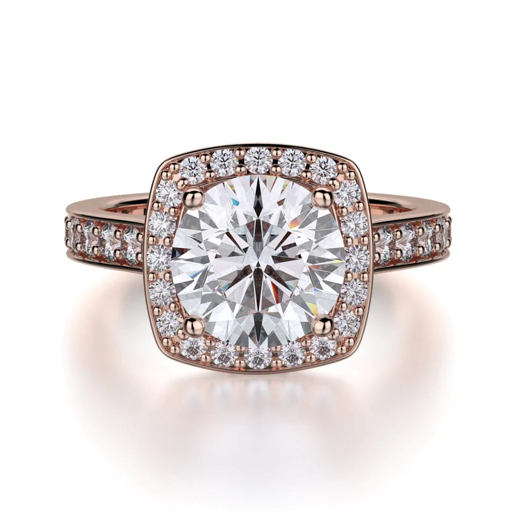 MICHAEL M Engagement Rings 18K Rose Gold Love R378-2 R378-2RG