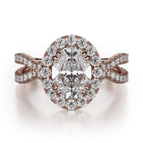 MICHAEL M Engagement Rings 18K Rose Gold Love R454-2 R454-2RG