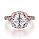 MICHAEL M Engagement Rings 18K Rose Gold Monaco R614-2 R614-2RG