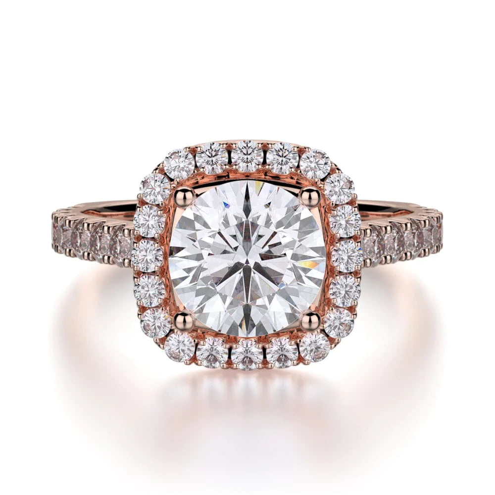 MICHAEL M Engagement Rings 18K Rose Gold Monaco R615-2 R615-2RG