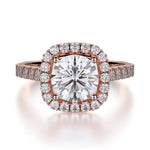 MICHAEL M Engagement Rings 18K Rose Gold Monaco R615-2 R615-2RG