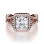 MICHAEL M Engagement Rings 18K Rose Gold Monaco R635-2 R635-2RG