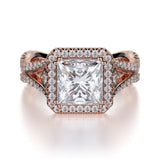 MICHAEL M Engagement Rings 18K Rose Gold Monaco R635-2 R635-2RG
