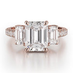 MICHAEL M Engagement Rings 18K Rose Gold Trinity R767-2.5 R767-2.5RG