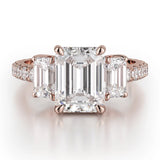 MICHAEL M Engagement Rings 18K Rose Gold Trinity R767-2.5 R767-2.5RG