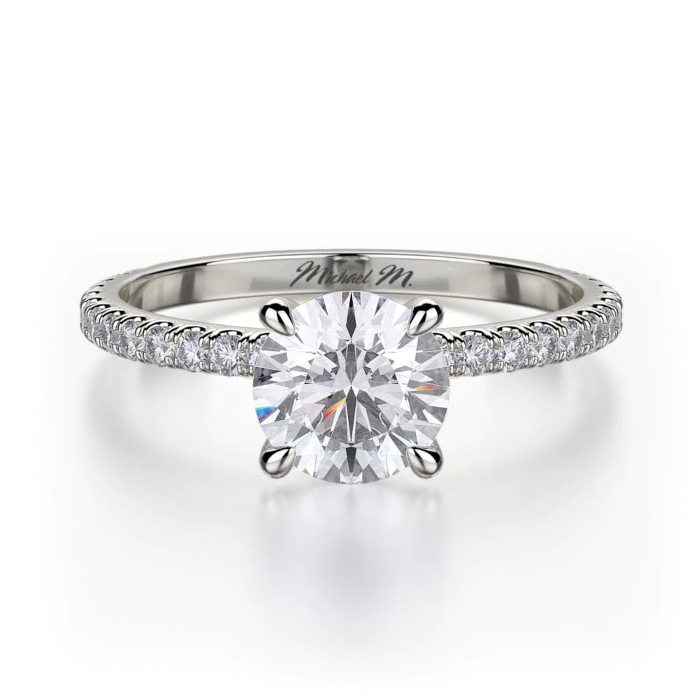 MICHAEL M Engagement Rings 18K White Gold Crown R706-1 R706-1WG