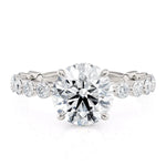 MICHAEL M Engagement Rings 18K White Gold Crown R790-2