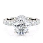 MICHAEL M Engagement Rings 18K White Gold Crown R793-3-OV
