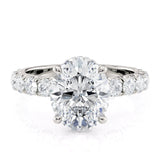 MICHAEL M Engagement Rings 18K White Gold Crown R793-3-OV