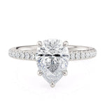 MICHAEL M Engagement Rings 18K White Gold Crown R798-2 R798-2