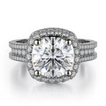 MICHAEL M Engagement Rings 18K White Gold Defined R755-2 R755-2WG