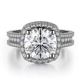 MICHAEL M Engagement Rings 18K White Gold Defined R755-2 R755-2WG