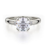 MICHAEL M Engagement Rings 18K White Gold Love R516-1 R516-1WG