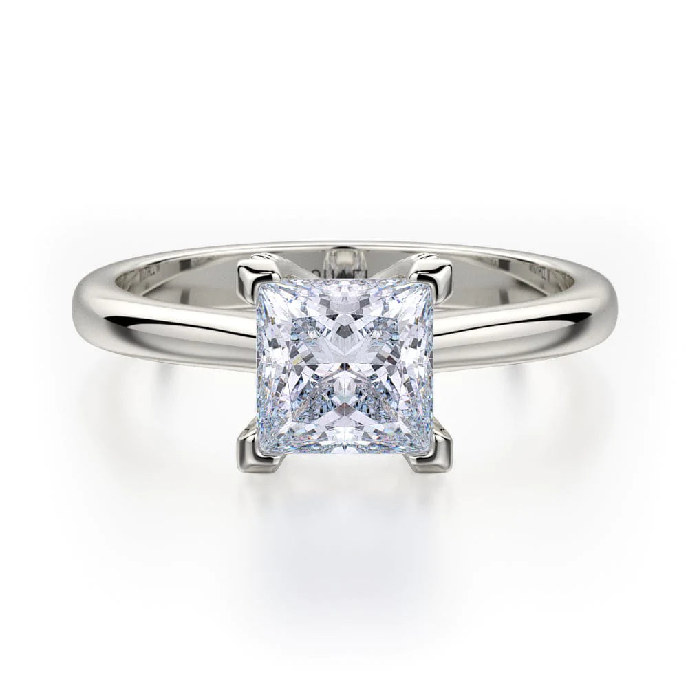 MICHAEL M Engagement Rings 18K White Gold Love R518-1 R518-1WG